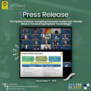 Press Release: Tax Update Webinar 2021